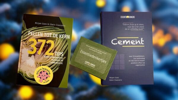 Eindejaarsaanbieding = Cement + Pellen tot de kern + Essentiedenkertjes