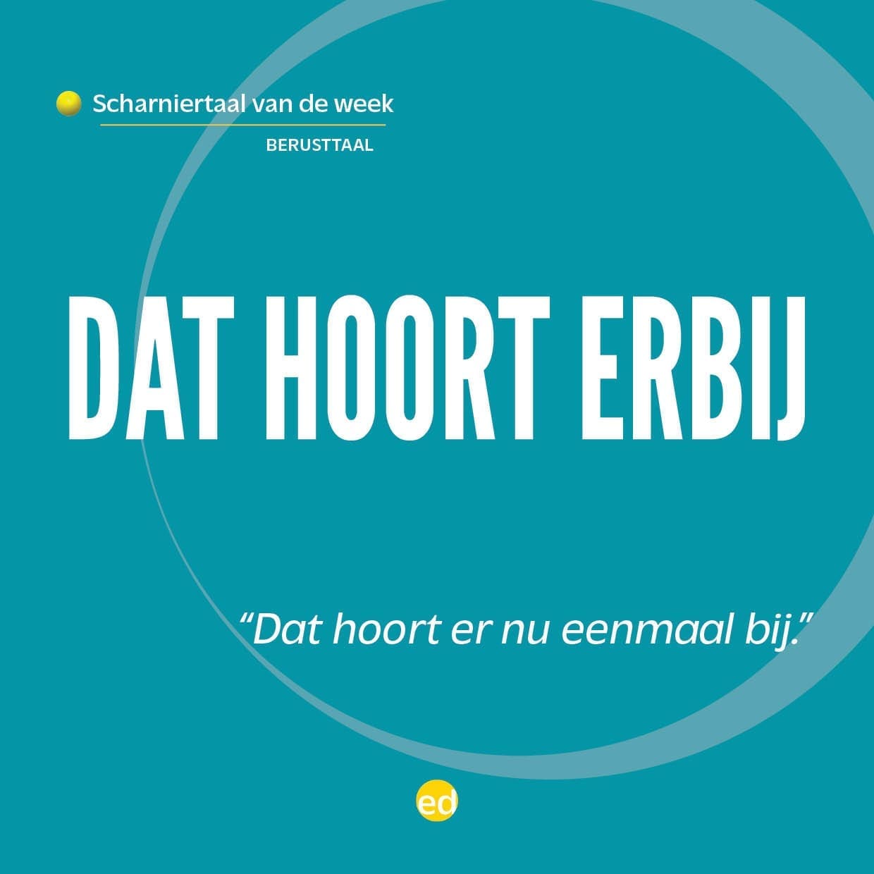 Featured image for “Dat hoort erbij (scharniertaal)”